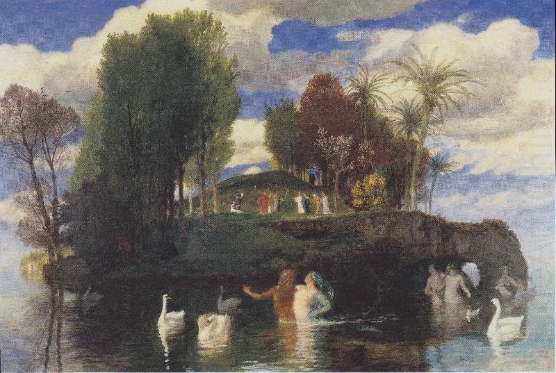 Arnold Bocklin The island of life china oil painting image